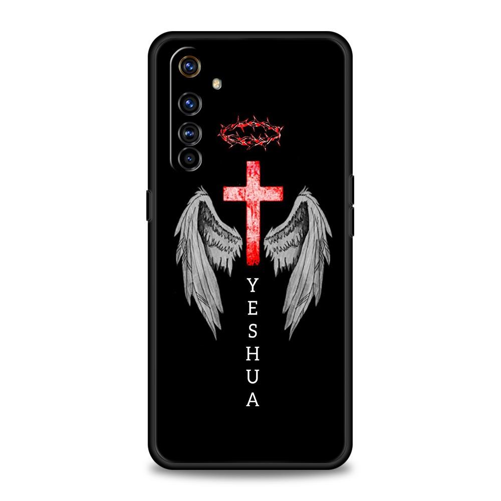 Cross Pattern Element Design Case For Realme C67 C63 C55 C53 C35 C25 C21 GT 2 3 5 6 10 11 12 13 Pro Plus 5G Soft TPU Phone Cover