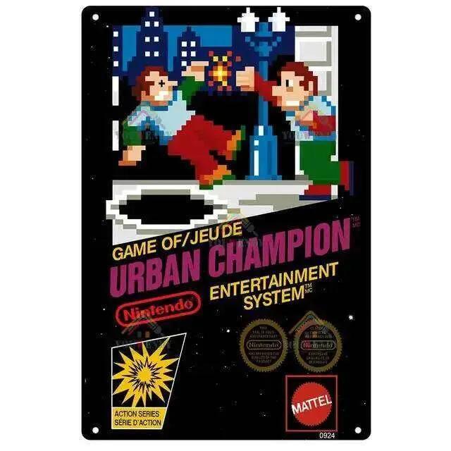 Retro Video Game Metal Poster Classic Gaming Tin Sign Wall Art Man CaveBarCafe Decor X Inches 26T0104 26T0104