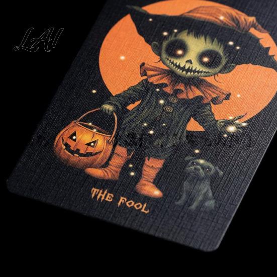 Materiali di Qualità per Carte dei Tarocchi Felice Halloween Tarocchi Carte Spettrali Mazzo Durevole con Libretto per Principianti Forniture per Feste Decorazione
