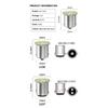 10pcs 12V/24V LED Bulb 1156 BA15S R5W R10W 1157 BAY15D 3014 22 SMD For Truck Turn Signal Lights Daytime Running Lamp 6000K White Dome Lights 6