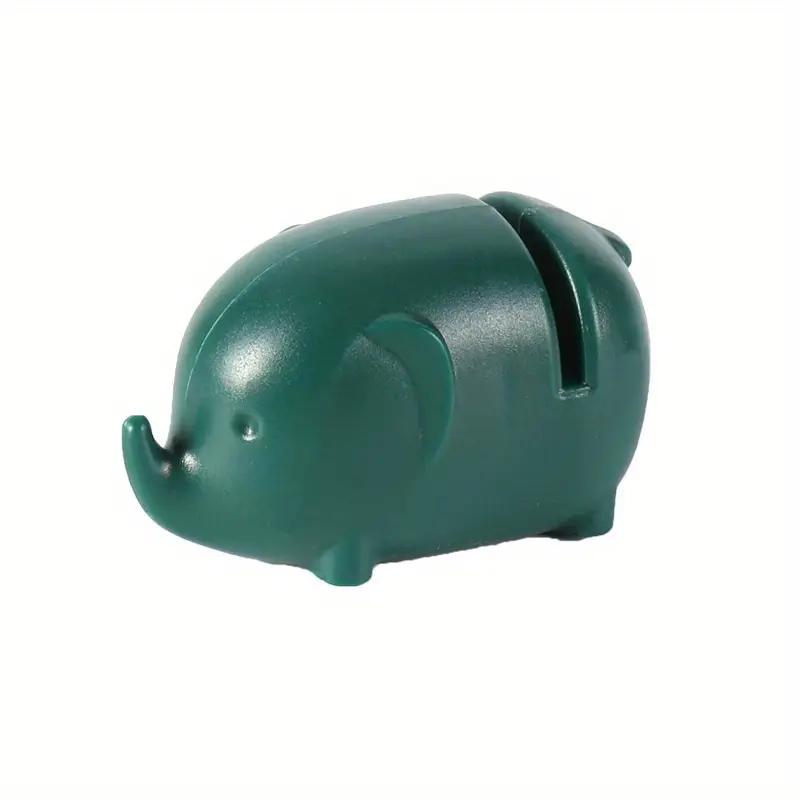 

1PCS Cute Elephant Kitchen Knife Sharpener Convenient and Fast Knife Sharpening Stone Mini Animal Whetstone 1PCS зелений