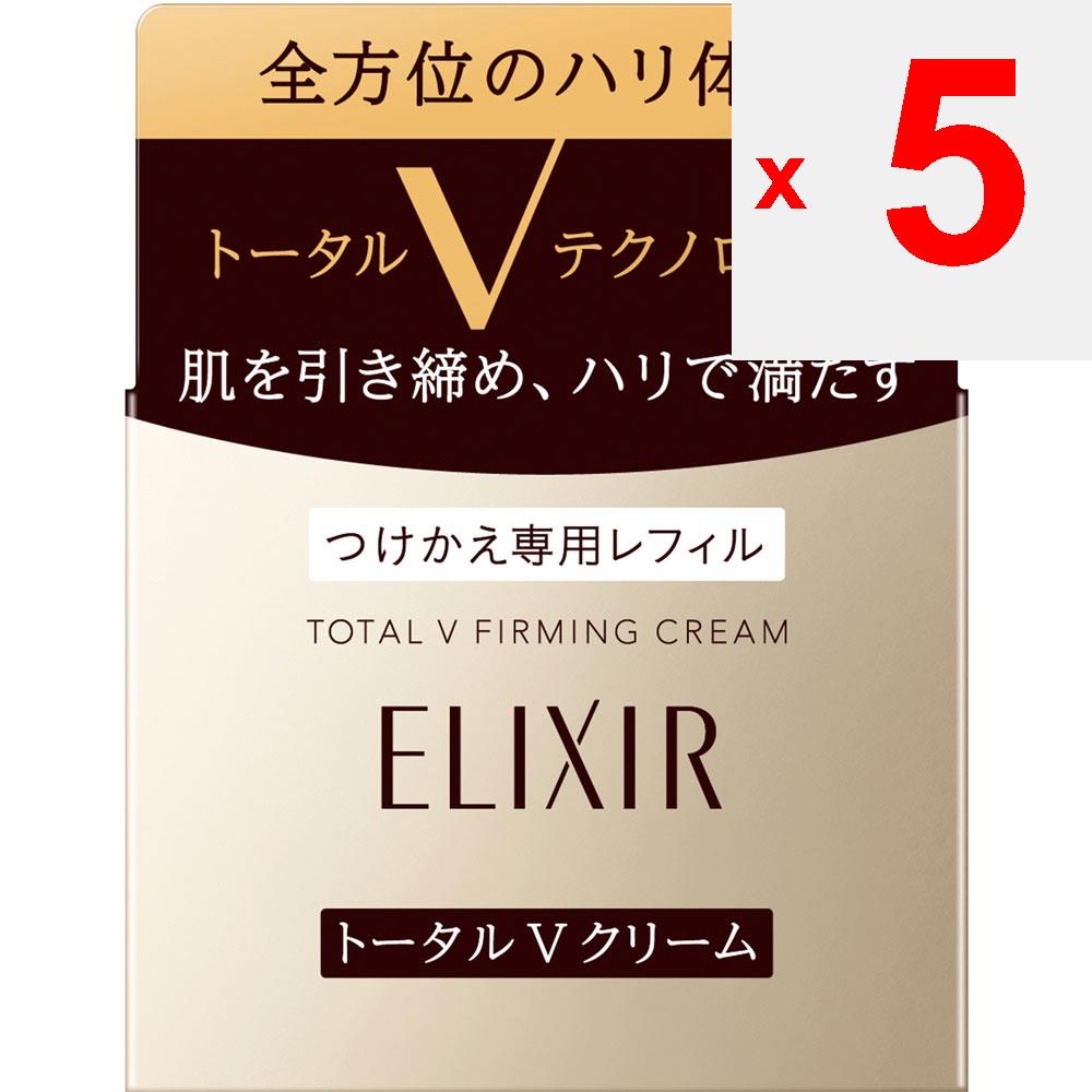 Shiseido Elixir ELIXIR TOTAL V Firming Cream (Refill) 50g Creams New Elixir Apply a Dime-sized Amount of the Product To the Entire Face At