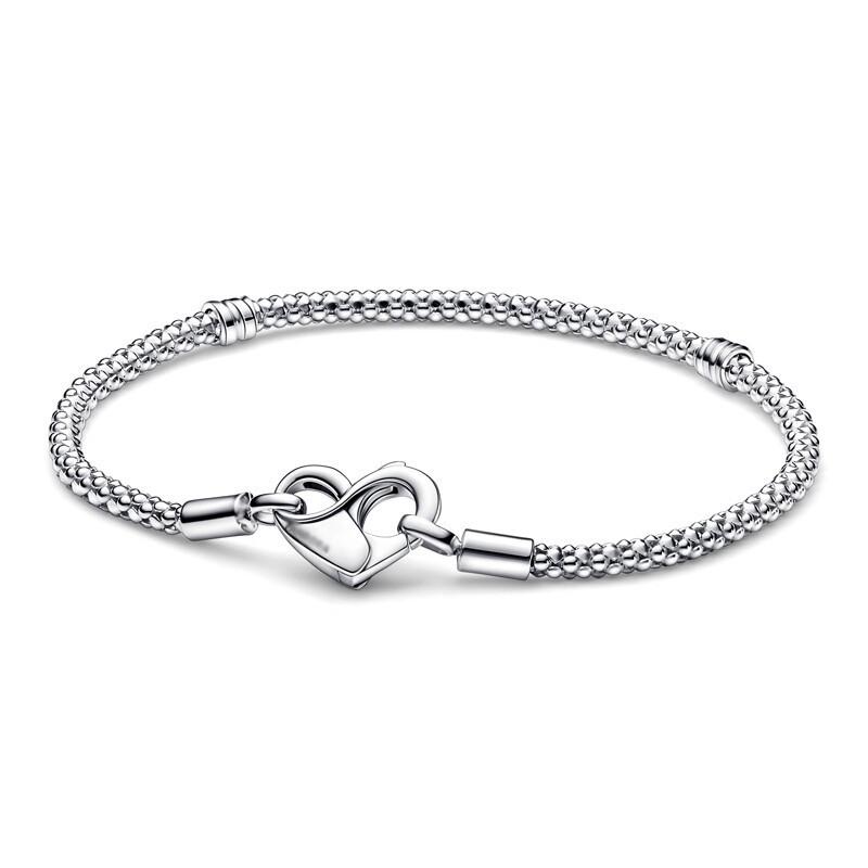 S925 Silver Love T-button Snake Bone Chain Temperament Versatile Light Luxury Bracelet Snake Bone Chain 2026