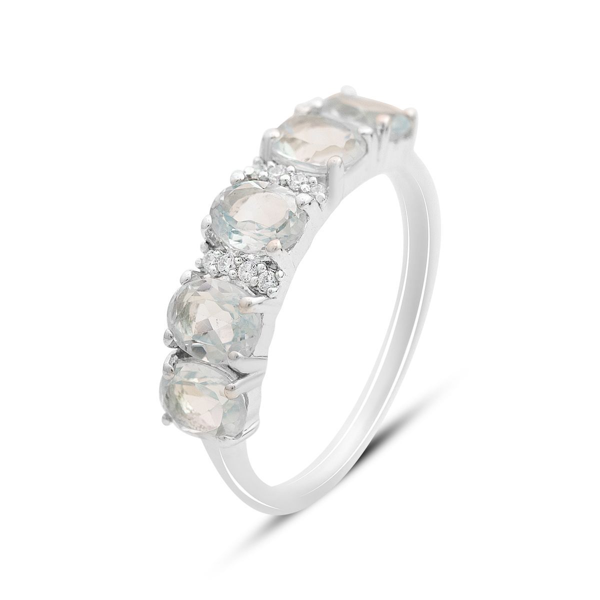 

Silver ring with natural topaz 2.12ct, product weight 2.08 g (2165996) 17.5 небо синє світло кольору