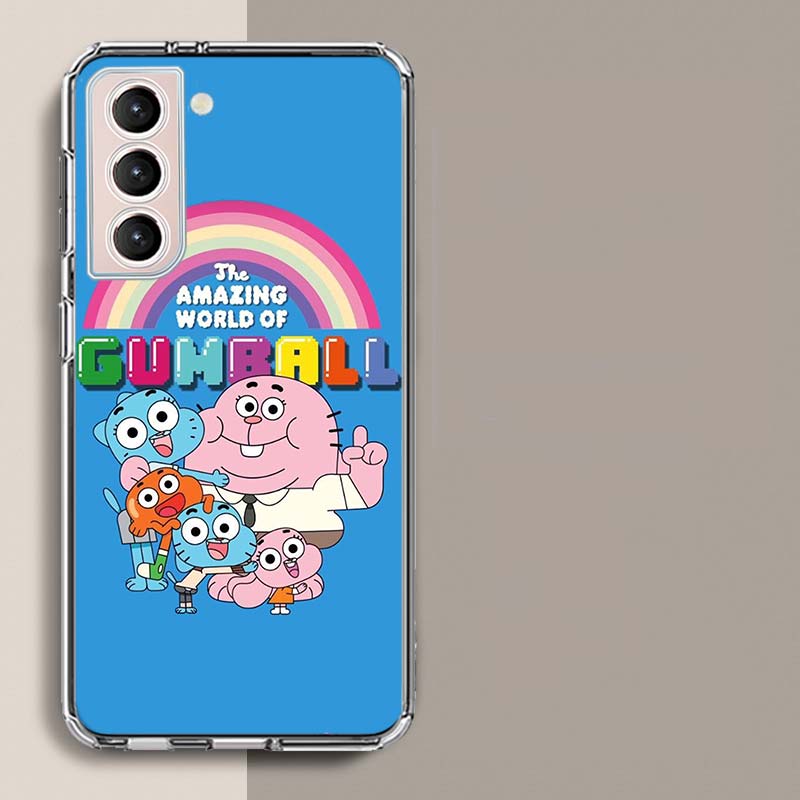 Cartoon The Amazing World of Gumball Phone Case For Samsung Galaxy S25 Edge S24 S23 FE S21 S20 S10 Plus S22 S26 Ultra Cover Clea