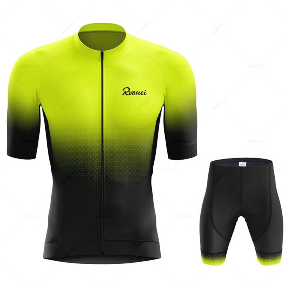 Maillot de Ciclismo 2026 Pro Team Rvouei Hombre Bicicleta Conjunto Ropa de Bicicleta de Carrera Traje Transpirable Ropa para Bicicleta de Montaña Ropa Deportiva