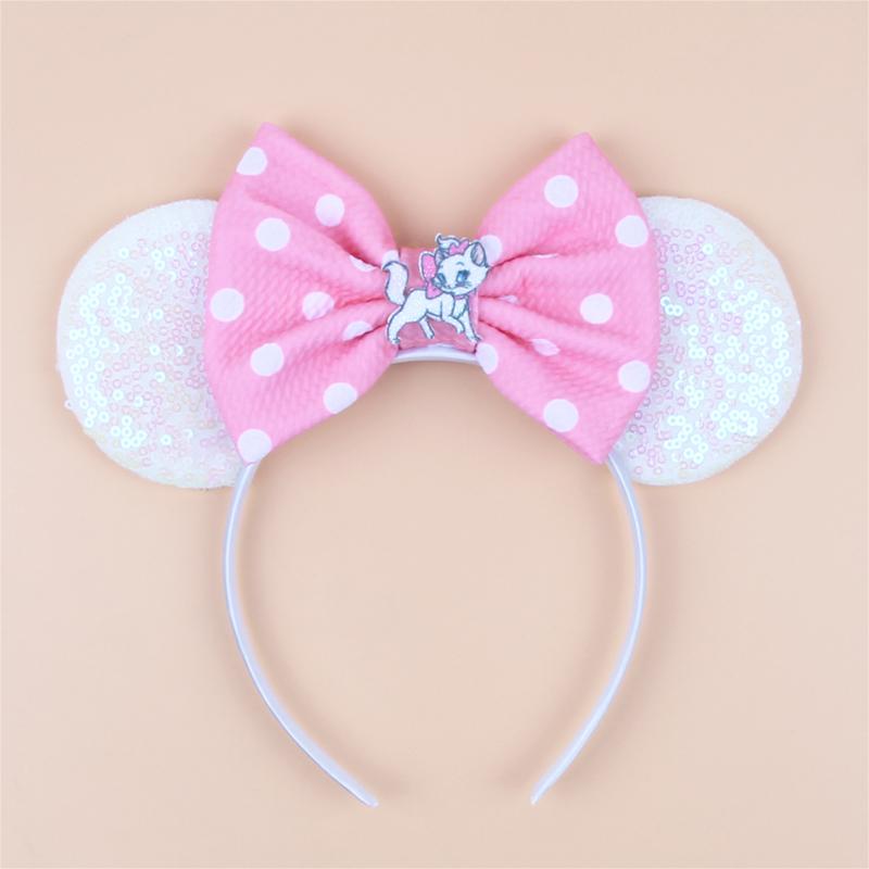 Nieuwste Mickey Mouse Oren Hoofdband Kid Adult Festival Party Pailletten Strik Haarband Vrouwen Baby Girl Party Haar Accessoires