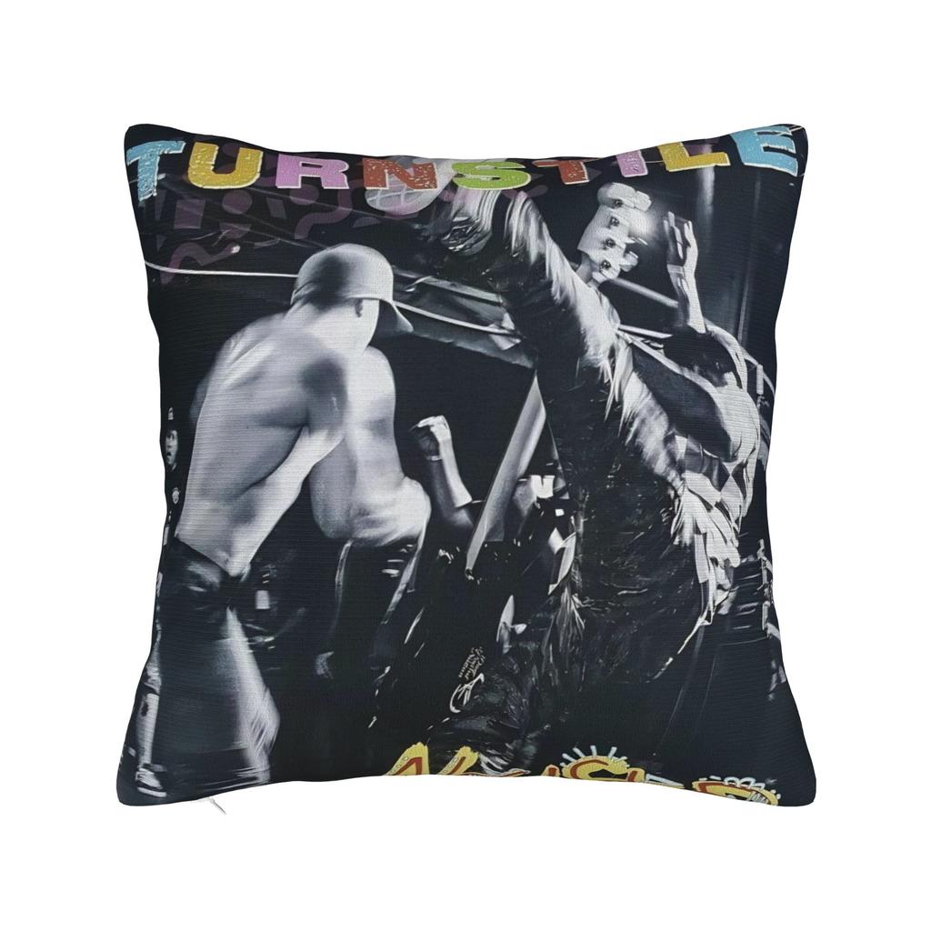 Decorative Pillow Covers Turnstile Rock Band Tour Merchandise Living Room  Throw Pillow Case Cover Square Multiple Sizes