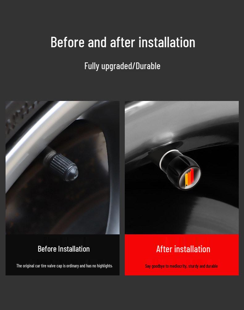 Universal Aluminum Alloy Tire Valve Stem Cap for BMW & Mercedes-Benz