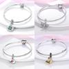 New Copper Charms Cat Moon Love Heart Beads Fit Original Pan Bracelet Making Woman Jewelry Fashion Pendant Gift