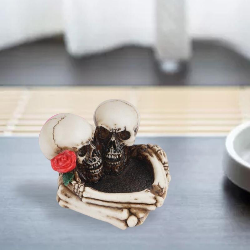 DIY Resin Vase Mold Succulent Flower Pot Silicone Mold Ashtray Molds Halloween Skull Shape Planter Pot Mold Handmade