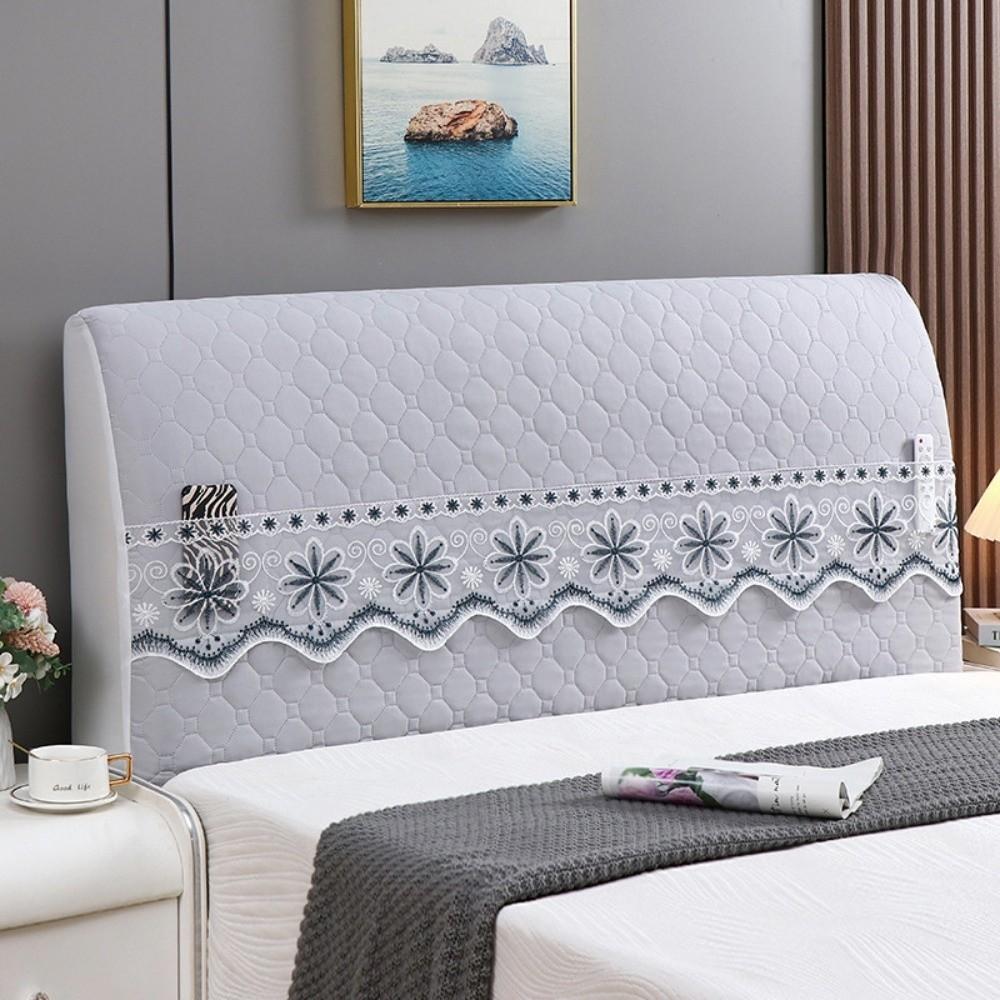 New All-inclusive Bed Head Cover Elastic Detachable Headboard Cover Luxury Soft Anti-Collision Bedside Dust Cover Bedroom
