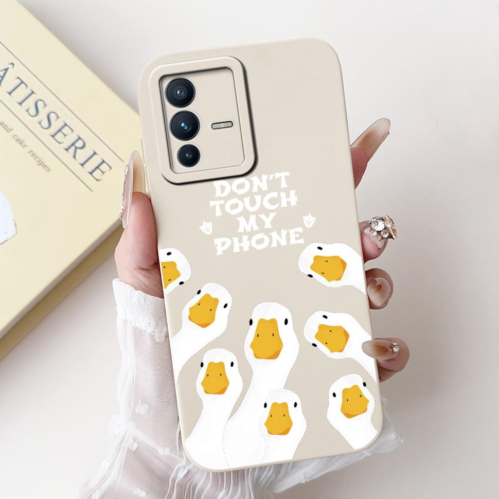 For Vivo V23 5G Case Soft Silicone Cute Patterned Cover Phone Cases For Vivo V 23 V23 V2130 V2303 Back Cover Funda ShockProof