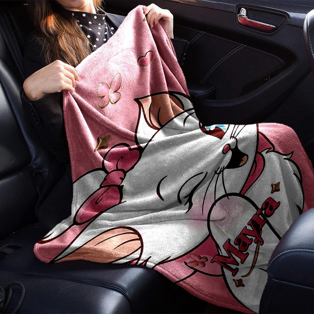 1pc cat Mayra blanket Lightweight Flannel Throw for Sofa Bed Travel Camping Livingroom Office Couch Chair