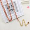 Women'S Spring And Summer Dress Decorative Pearl Belt Metal Hook Thin Waist Chain Multi-Color Optional