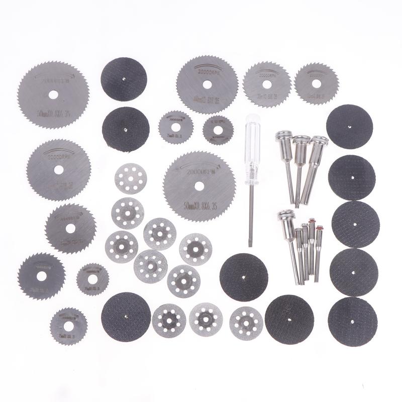 10/31 Pièces Disques de Coupe Diamantés Meuleuse Ponçage Roue de Ponçage Lame de Scie Circulaire Travail du Bois Métal Mini Perceuse Outil Rotatif Accessoires