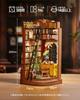 ROBOTIME DIY Book Nook Kit Dollhouse Kit Miniature House Kit 3D Wood Puzzle Wooden Handmade Craft Bookstand Assembly Bookshelf Decoration Easy Assembl