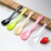 50Pcs Mini Plastic Spoons Flatware Spoons For Jelly Ice Cream Dessert Appetizer Spoon For Party Supplies Yellow Black Pink