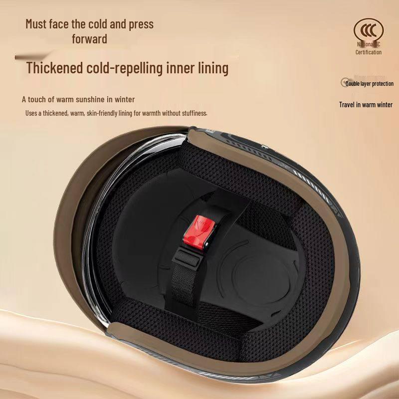 Unisex 3C Certified Electric Scooter Helmet with Hidden Visor – All-Season, Winter-Ready, Men’s and Women’s Safety Protection.