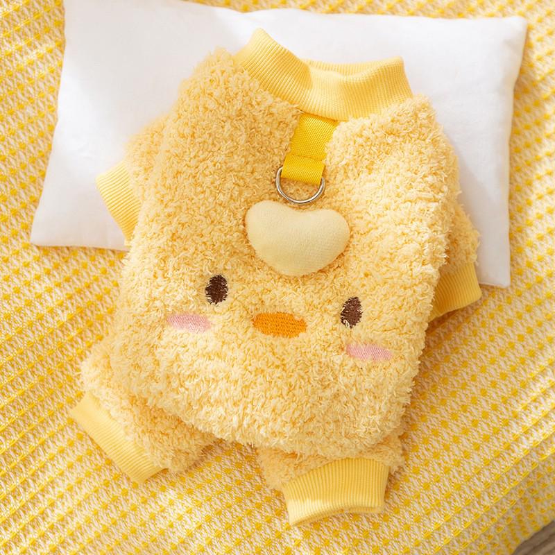 

Корейское милое флисовое пальто с мишкой для собак и кошек - Четырехлапое, теплое и толстое для осени/зимы M (5-8 jin)