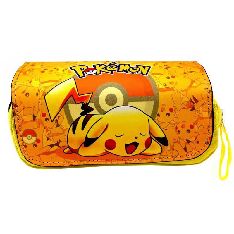 Large Capacity Pokémon Pencil Case for Students - Cartoon Anime Design Pencil Case
