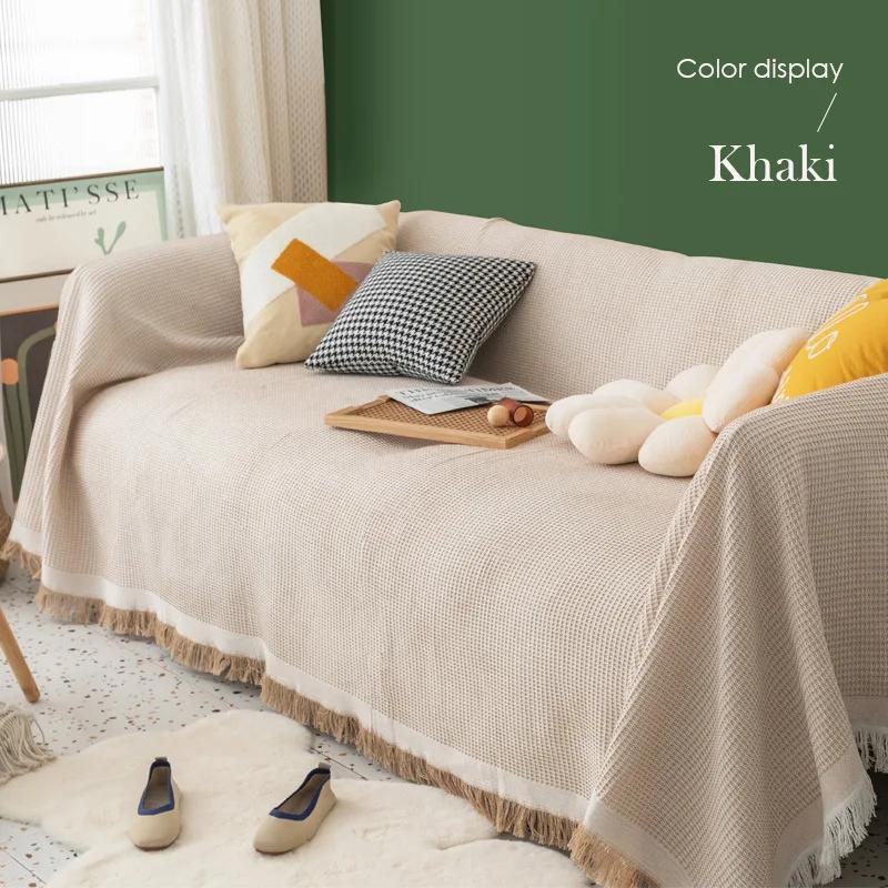 Bohemian Style Full Cover Sofa Cover For Rental Properties Four Seasons Sofa Cushion Wave Pattern Fabric