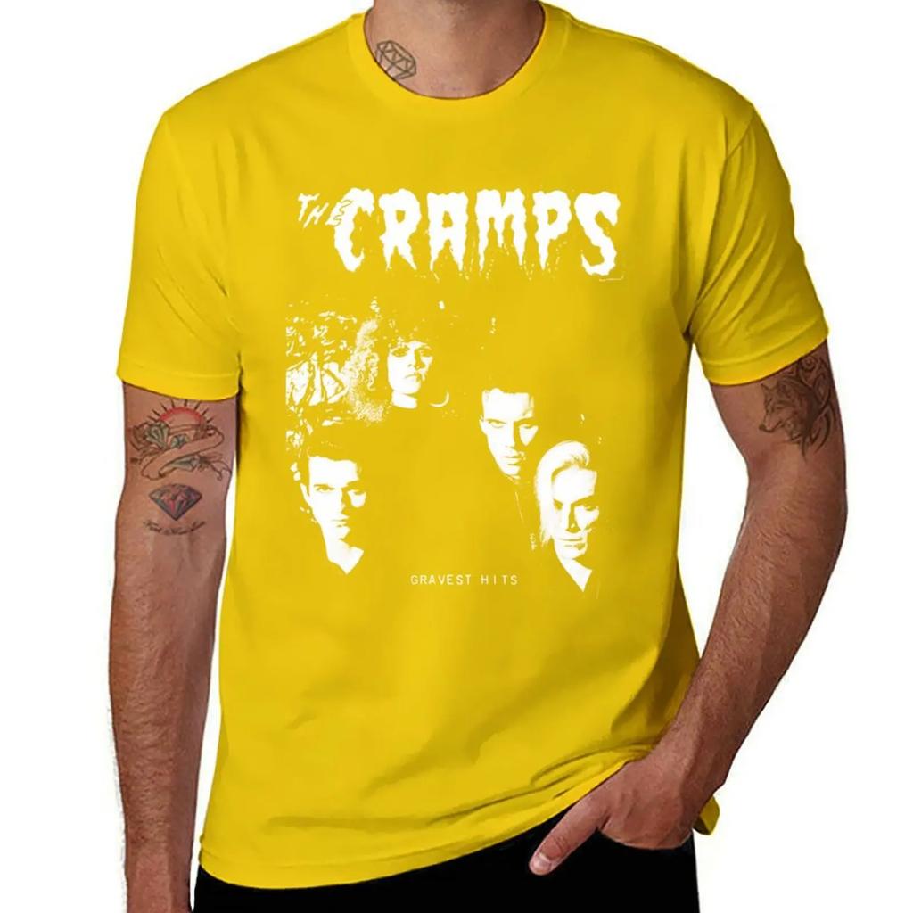 The Cramps Gravest Hits T-shirt t-shirts grafiska t-shirts löst sittande t-shirts animefigurer djurtryck för pojkar herr träningsskjortor