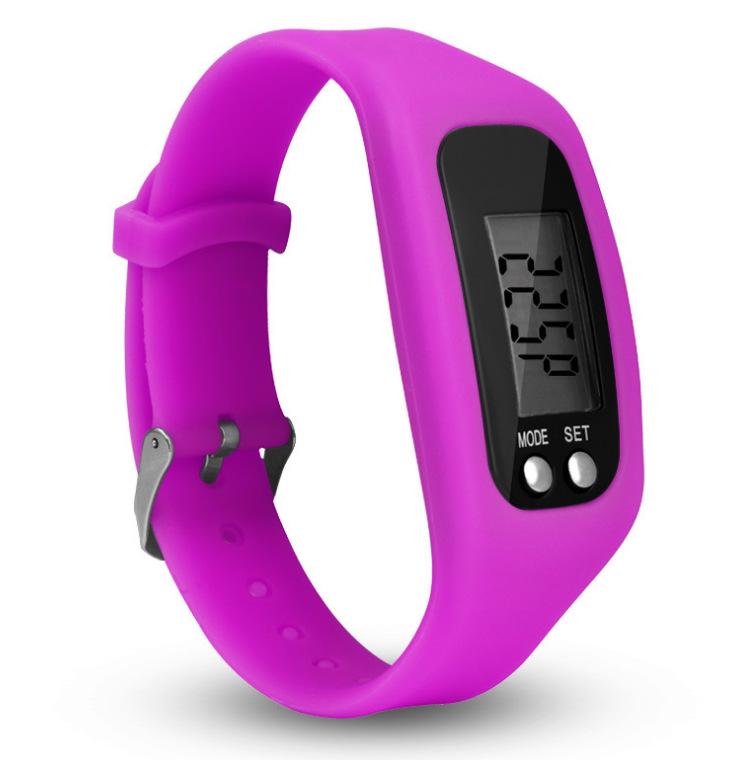 

Korean Fashion Silicone Smart Bracelet with 3D LED Pedometer розы красного