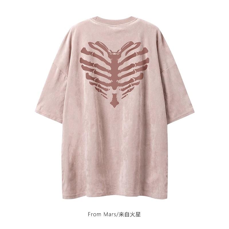 

Мужская замшевая куртка с заниженными плечами, свободная, удобная, с коротким рукавом и принтом в виде модного бренда 3XL