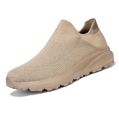 New Khaki Men's Sock Shoes Non-slip Platform Sneakers Men Light Casual Women's Socks Sneakers Unisex Men Sock Mouth Sneakers