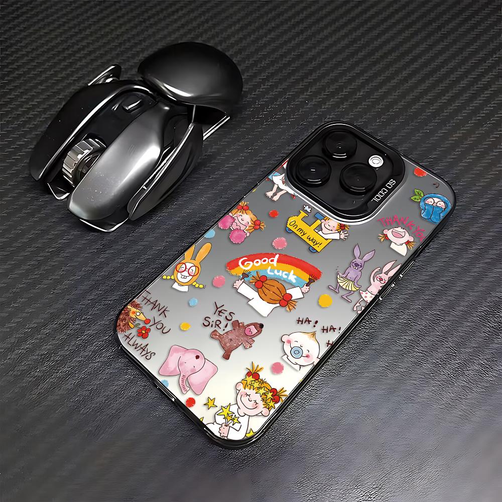 Cute cartoon braided girl Phone Case for Samsung Galaxy S26 S25 S24 S23 S22 S21 S20 Note20 FE Ultra Edge Plus 4G Anti Fall Matte