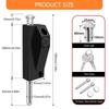 Aluminum Alloy Framed Door Lock Thickened Vertical Barrel Bolt Latches Antitheft Glass Door Lock for Home Commercial