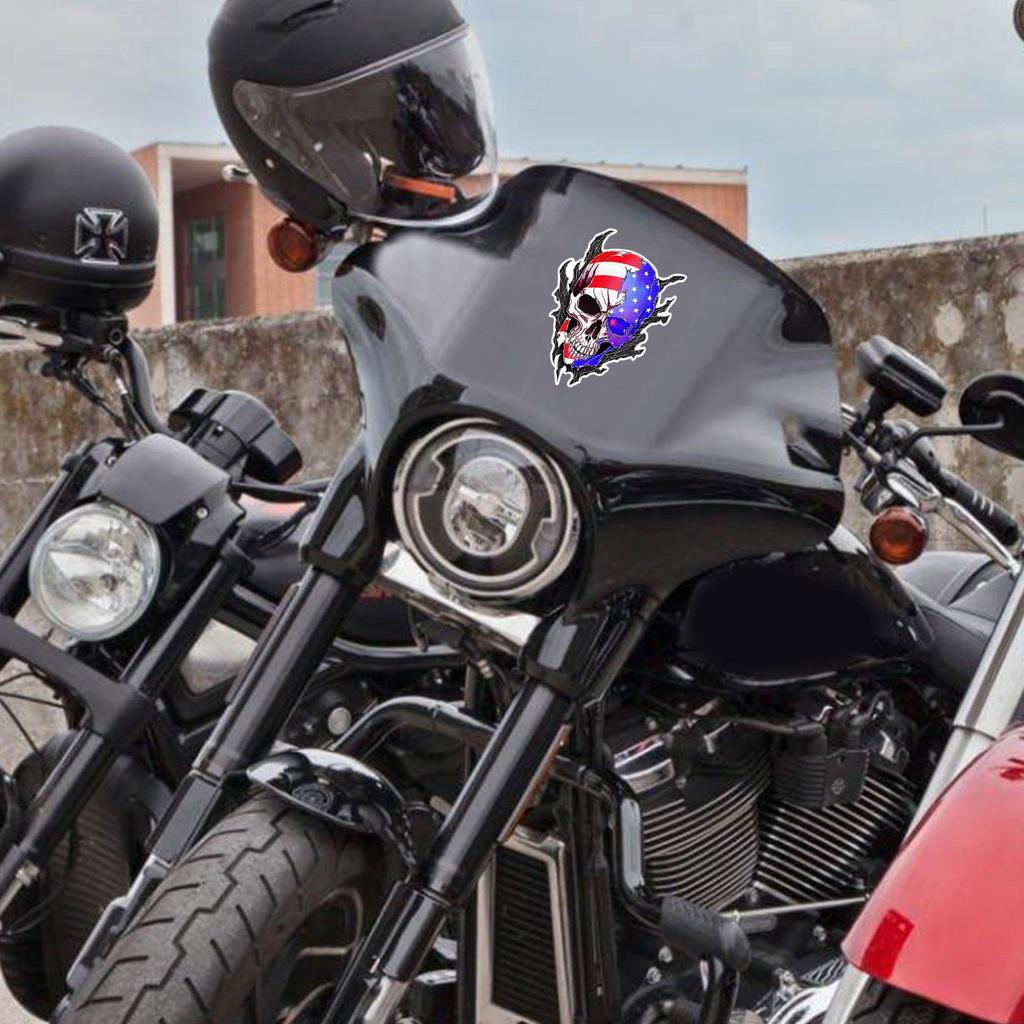 Skull Car Window Sticker, Skeleton Head Sticker | Halloween Skeleton Sticker, Car Creative Sticker