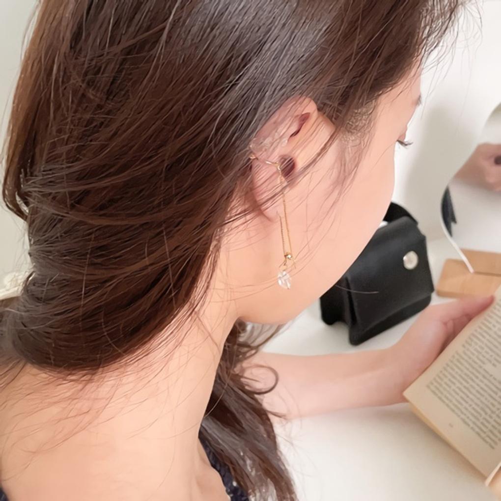 

Women s Summer Ring Simple Drop Ring Ear Cuff 8 types Star Silver Drop