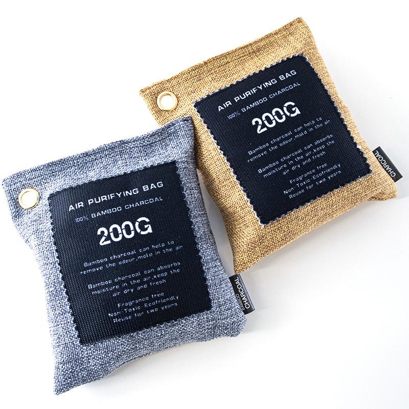 Bamboo Charcoal Air Purifier: Absorbs Formaldehyde & Odors for New House, Renovation & Wardrobe.