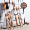 1 Pair Reusable Non-slip Japanese Travel Portable Tableware Wooden Chopsticks