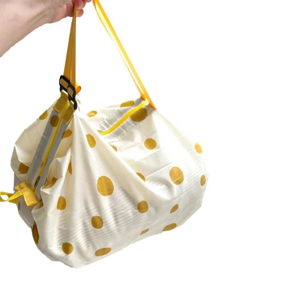 Creative Folding Shopping Bag Portable Foldable Eco Bag Fashion Travel Shoulder Handbag Sports