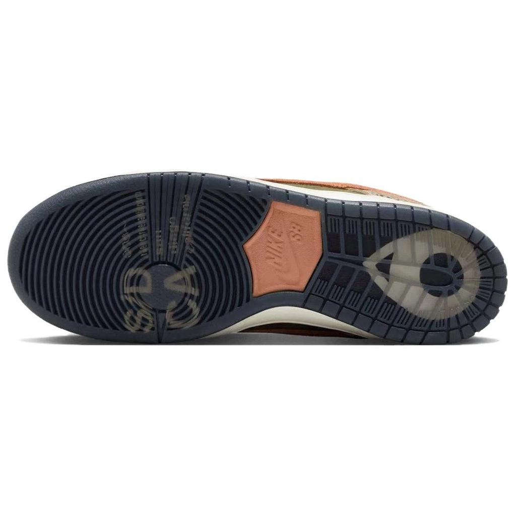 Nike Arts-Rec x Dunk Low SB For Recreational Use Unisex Sneakers Multi-Color Khaki Amber-Brown IH3211-200