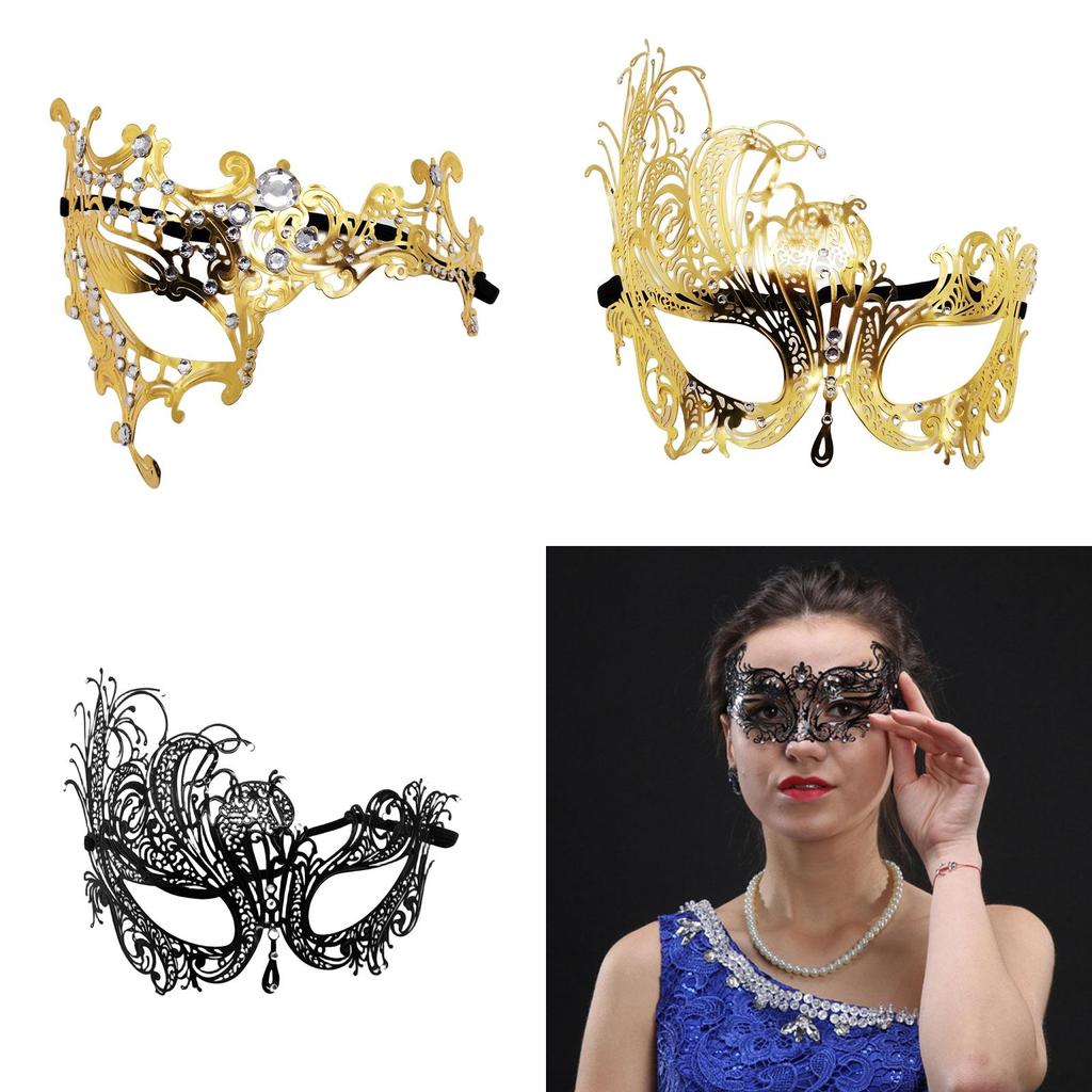 Metallische Maskenballmaske Für Partys Und Halloween Sinnliches Und Exquisites Design