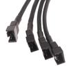 1Pc Fan Splitter Cable 4Pin Adapter Cable 1 To 1 2 3 4 Computer Cpu Fan Splitter Pc Fan Extension Power Cable Accessories