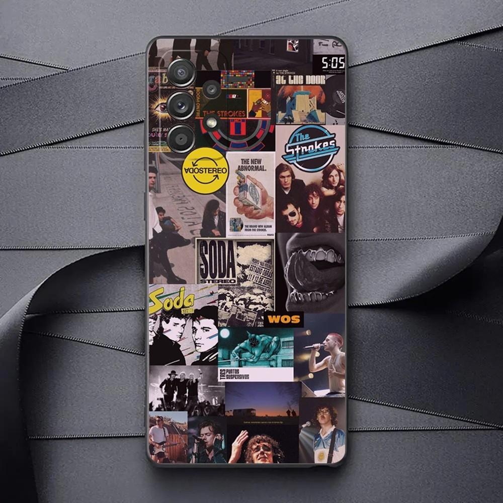Band SODA S-STEREO  Phone Case For Samsung Galaxy A13,A21s,A22,A31,A32,A52,A53,A71,A80,A91 Soft Black Phone Cover