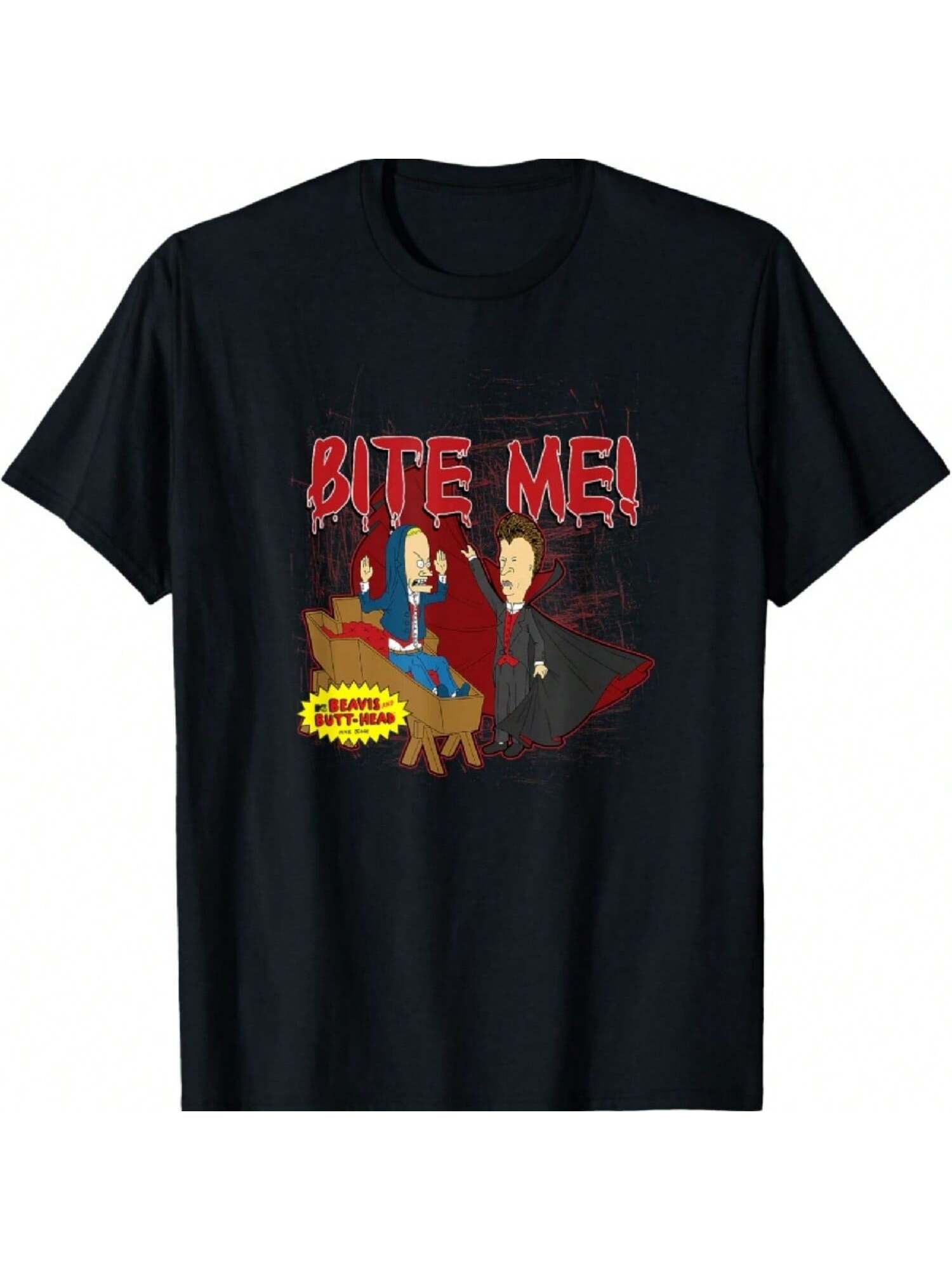 Beavis And Butt-Head Dracula Coffin Bite Me! T-Shirt S разноцветный