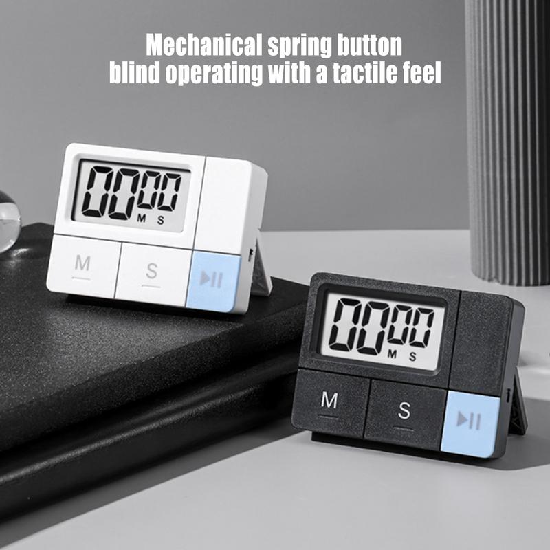 Temporizador de Cozinha Digital Temporizador de Cozinha Magnético Alimentado por Bateria Display de Alta Definição Ferramenta de Gerenciamento de Tempo Para Yoga Cuidados com a Pele