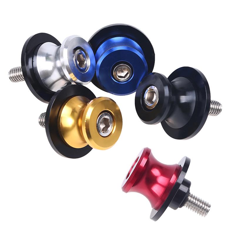 Buy 1Pair M6 Aluminum Universal Motorcycle Swingarm Sliders Spools