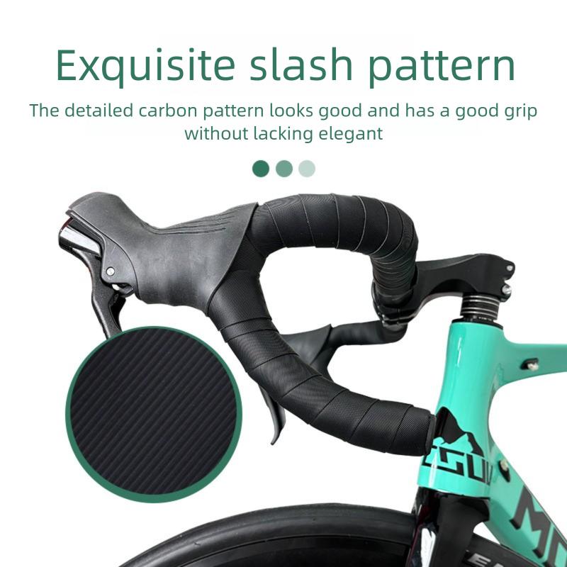 Road Bike Handlebar Tape, Anti-Slip Breathable Wear-Resistant, 3D Texture Comfortable Wrap Strap, Cycling Bike Accessories
