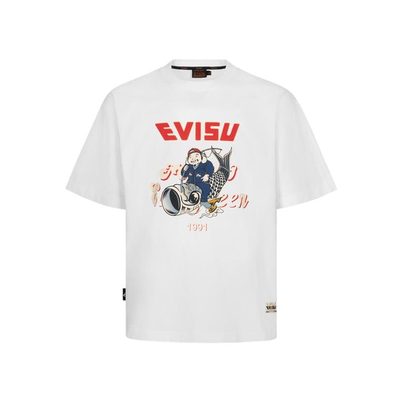 EVISU Godhead And Koinobori Print T-shirt 2ESHTM4TS8052LFCT