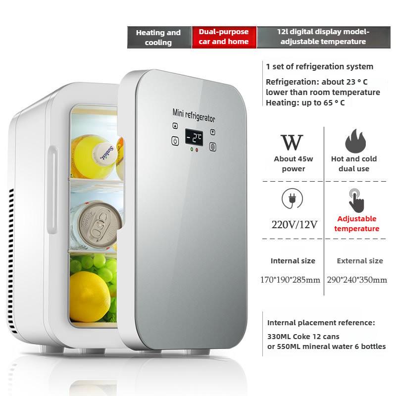 Large Capacity Car Refrigerator Portable Car Home Dual-use Mini Fridge Student Dormitory Small Freezer