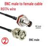 RG174 BNC Male to Female RF Coaxial Extension Cable for Wireless Microphone Antenna