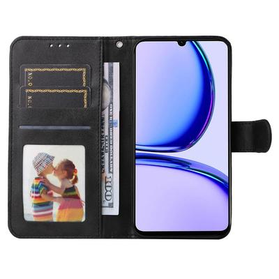 For Realme C53 (Global)/C53 (India)/C51/Narzo N53 4G PU Leather Wallet Stand Case Calf Texture Shockproof Phone Cover