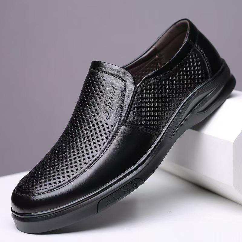 Men's Formal Soft Bottom Leather Dress Shoes - Height Increasing, British Style, Casual Suit
